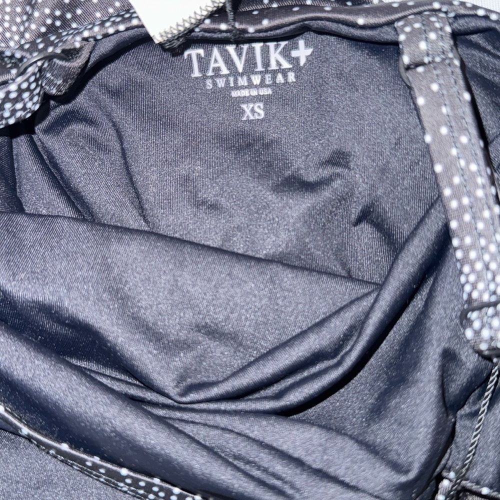 Tavik DREW Womens Size XS One Piece Swimsuit in Black Percy Dot - Picture 7 of 7